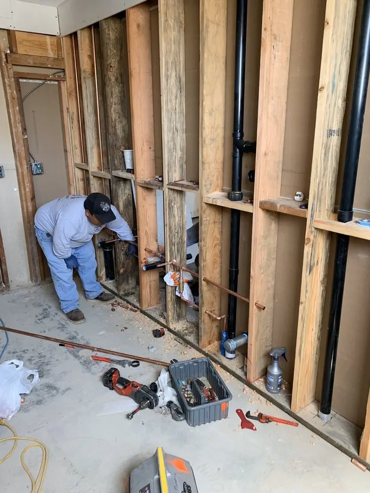 Commercial rough-in plumbing for Gas Line Repair in Norfolk